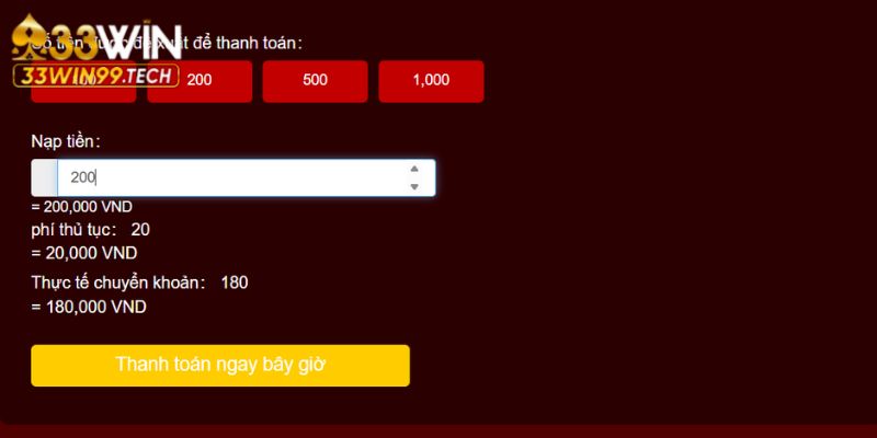 Nạp Tiền 33win 3 Người chơi bị tính phí khi chọn giao dịch qua thẻ cào